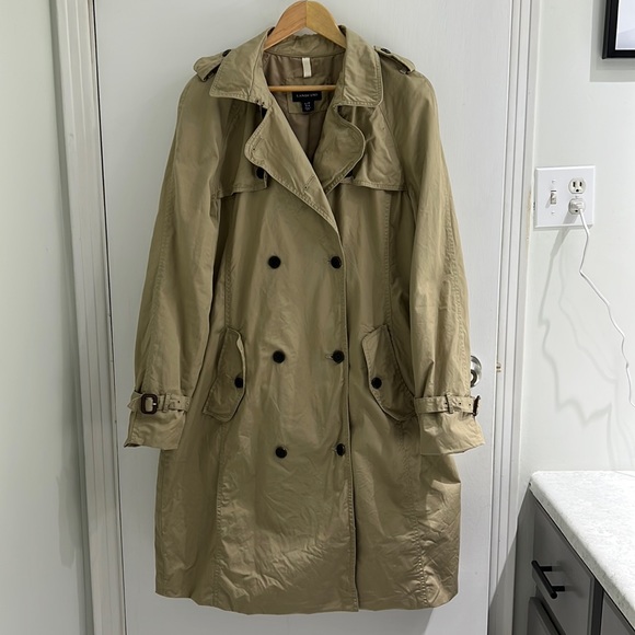 Lands’ End Trench Coat - Picture 2 of 8